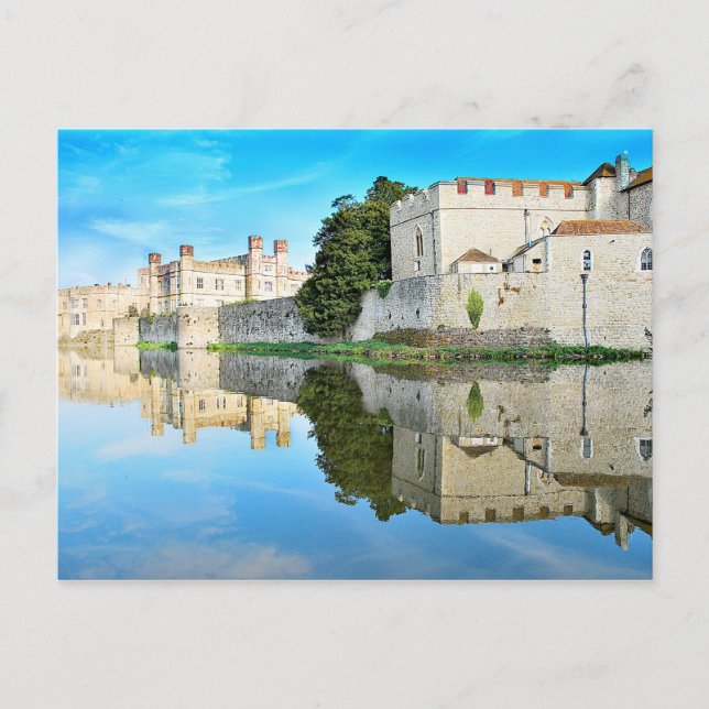 Reflections from a majestic Castle Postcard (Front)
