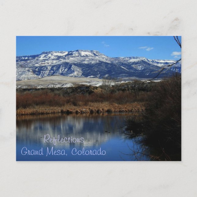 Reflections, Grand Mesa Colorado Postcard (Front)