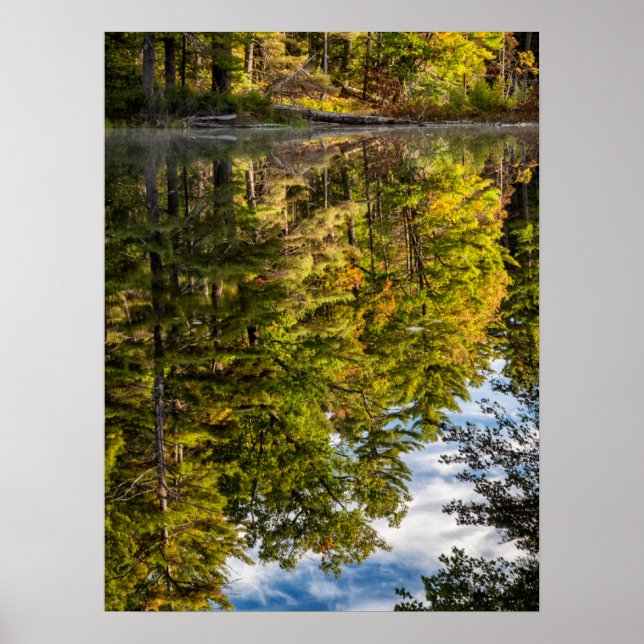 Reflections in Red Eagle Pond | White Mountains Poster (Front)