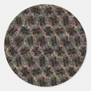 Reflections in the Burrow: The Symmetry of Wombats Classic Round Sticker