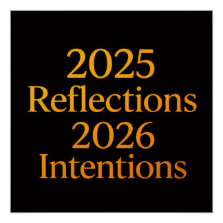 Reflections Intentions 2026 Gold Goal Planner  Poster