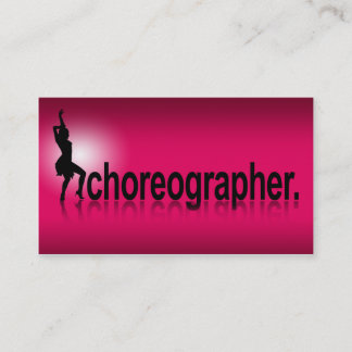 Reflections Modern Icon Choreographer | fuschia Business Card