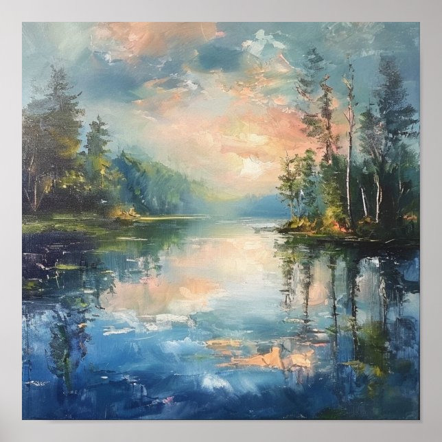Reflections of a Gilded Dusk: The Quiet Harmony Poster (Front)