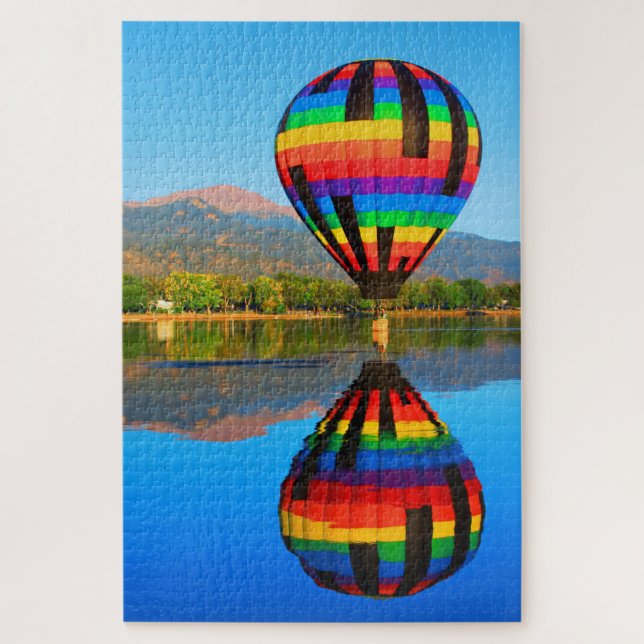 Reflections of a Hot Air Balloon Jigsaw Puzzle (Vertical)