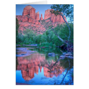 Reflections of Cathedral rock, Sedona, Arizona