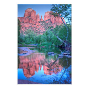 Reflections of Cathedral rock Sedona,Arizona Photo Print