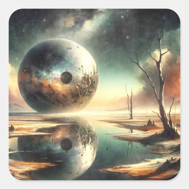 Reflections of Chaos Square Sticker (Front)