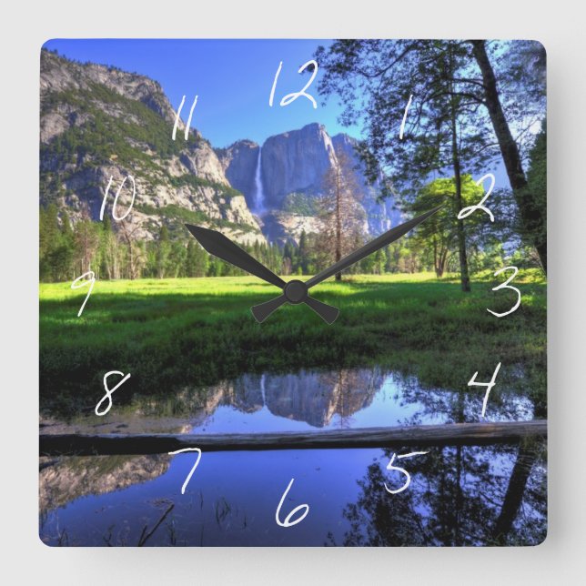Reflections of Falls Square Wall Clock (Front)