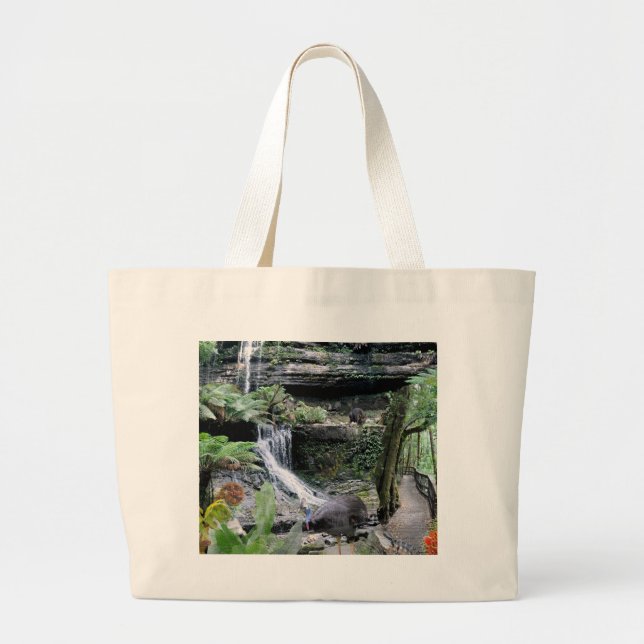 REFLECTIONS OF OZ Australian Rainforest Large Tote Bag (Front)