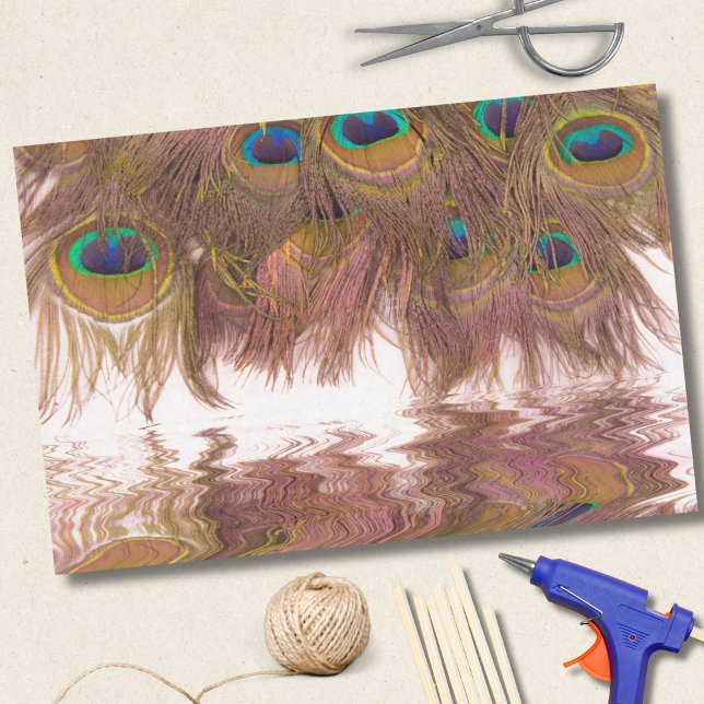 Reflections Of Peacock Feathers Tissue Paper (Creator Uploaded)
