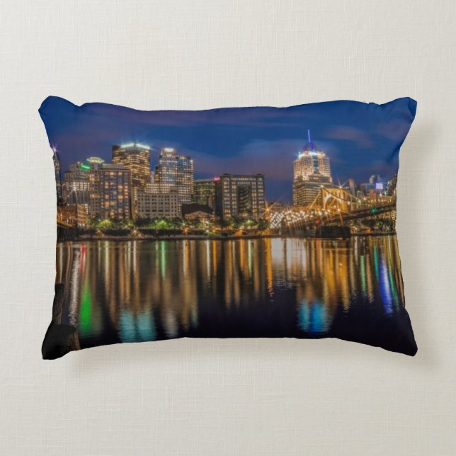 Reflections of Pittsburgh Decorative Cushion (Front)