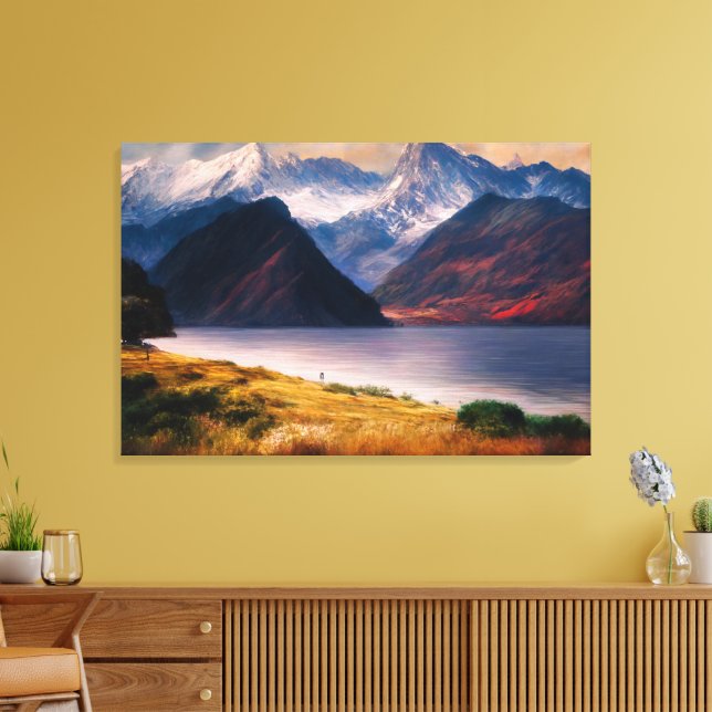 Reflections of Sunset Canvas Print (Insitu(LivingRoom))