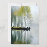 Reflections Of Trees In Acrylics