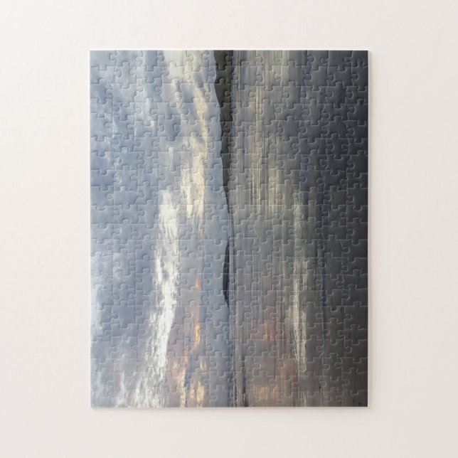 Reflections on Gower Peninsula Beach Photo Puzzle (Vertical)