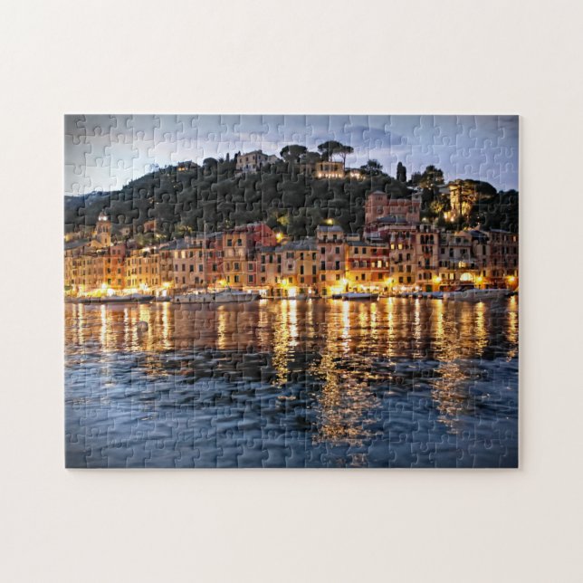 Reflections on Portofino, Italia Puzzle (Horizontal)