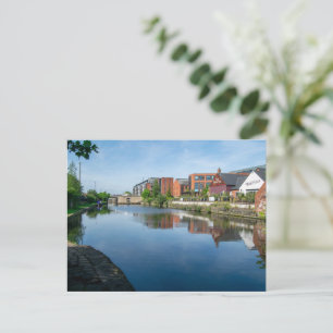 Reflections on the Canal, Wakefield Postcard