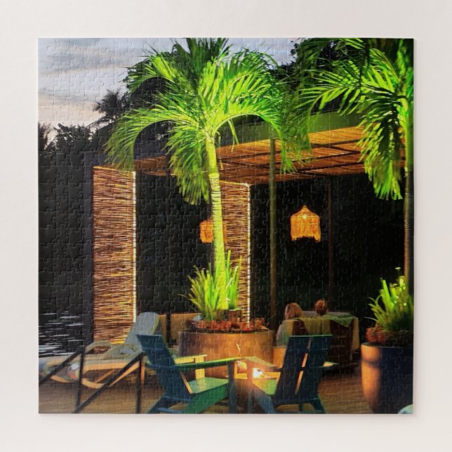 Reflections On The Other Side Lake Petén Itzá Jigsaw Puzzle (Vertical)