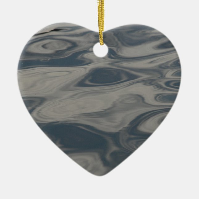 Reflections on Water Ceramic Tree Decoration (Front)