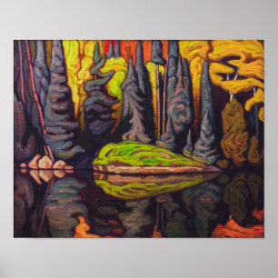 Reflections, Sand Lake, Algoma Lawren Harris Poster