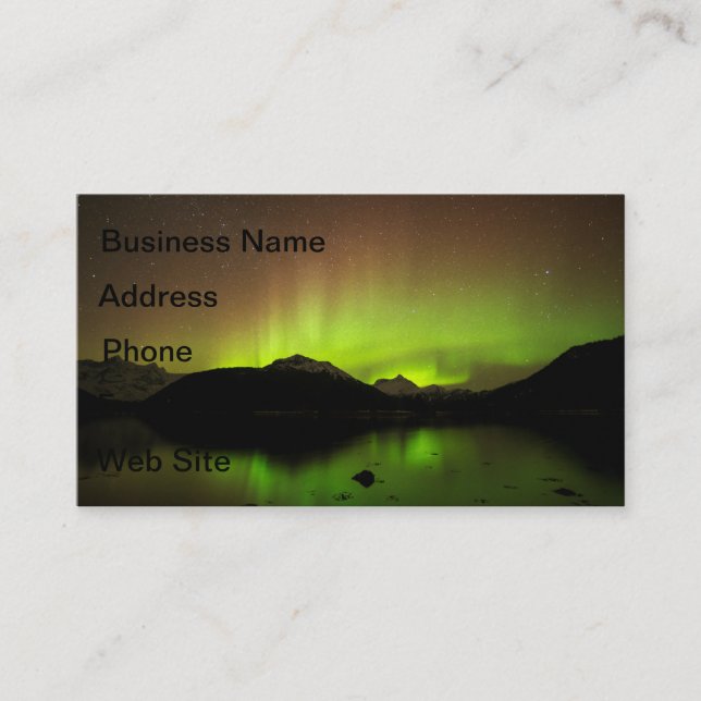 Reflective Aurora Business Card (Front)