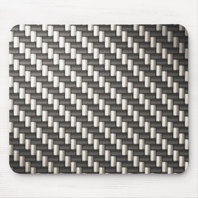 Reflective Carbon Fibre Textured Mouse Pad (Front)