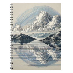 Reflective Clouds Notebook Journal