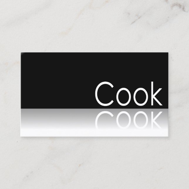 Reflective - Cook - Business Card (Front)
