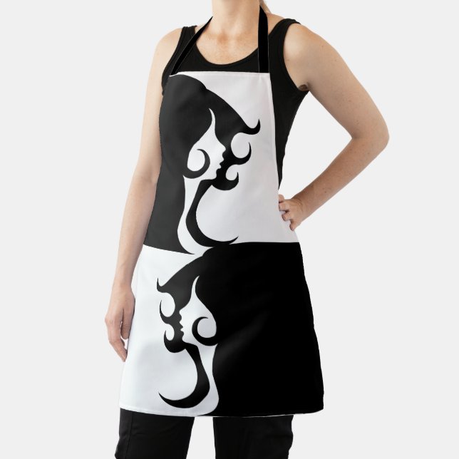 Reflective Deco Mod Woman Apron (Insitu)