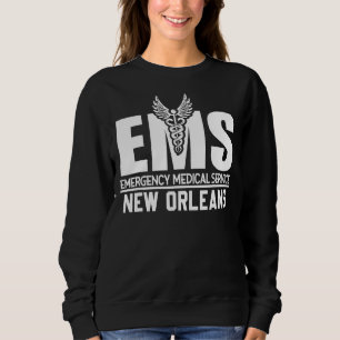 Reflective Emergency Medical Services New Orleans  Sweatshirt