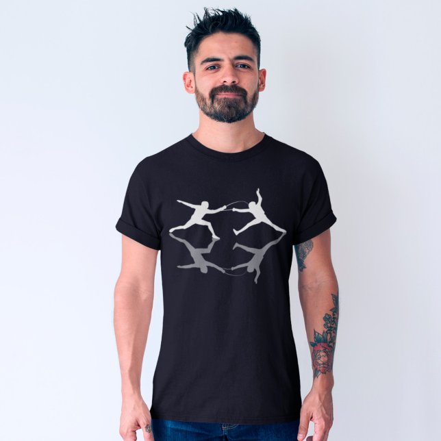 Reflective Fencers Fencing Sport Lovers T-Shirt (Creator Uploaded)