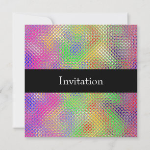 Reflective Rainbow 30th Birthday Party Event Invitation