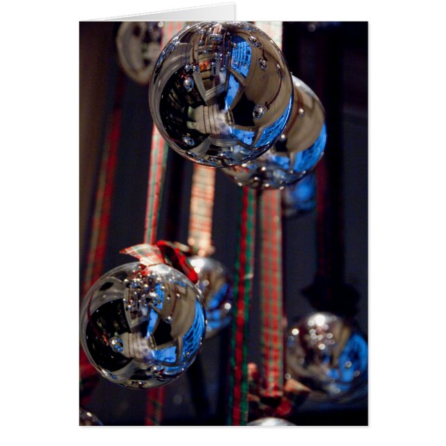 Reflective Silver Christmas Ornaments (Front)