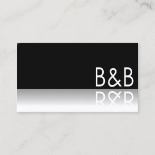 Reflective Text - Bed & Breakfast - Business Card