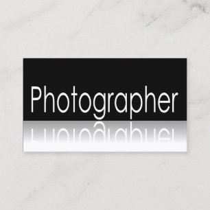 Reflective Text - Photographer - Business Card