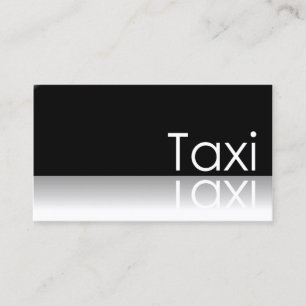 Reflective Text - Taxi - Business Card