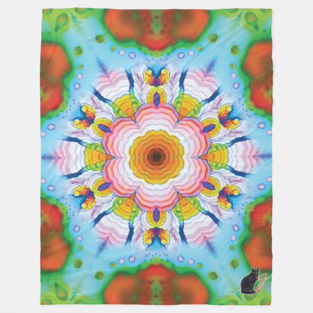Reflex Kaleidoscope Fleece Blanket (Front)