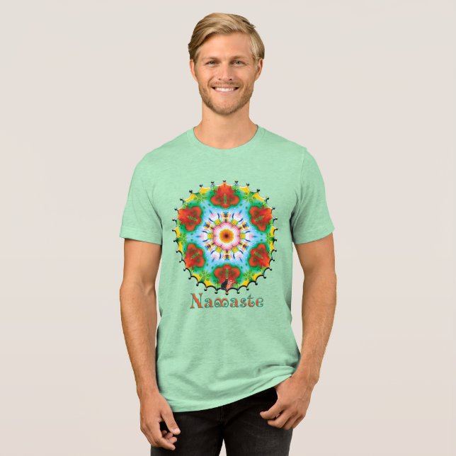 Reflex Namaste Kaleidoscope Tri-Blend Shirt (Front Full)