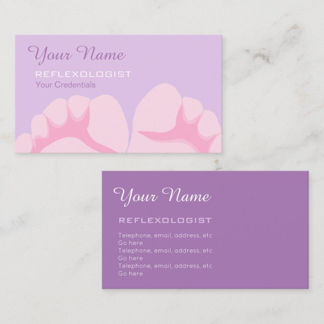 Reflexologist Business Cards (Front/Back)