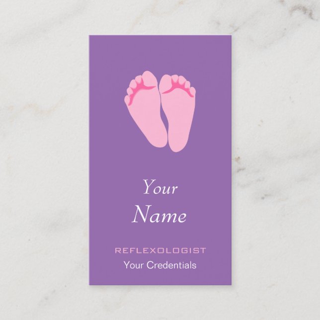 Reflexologist Business Cards (Front)