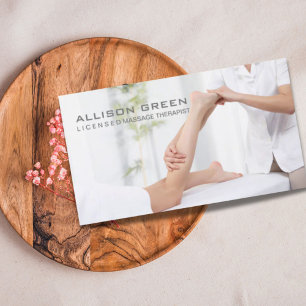 Reflexology Acupressure Foot Massage therapist Business Card