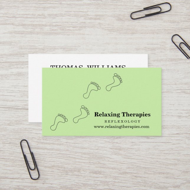 Reflexology Business Card (Front/Back In Situ)