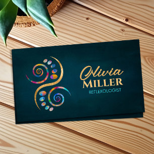 Reflexology - Colourful Ying Yang symbol Business Card