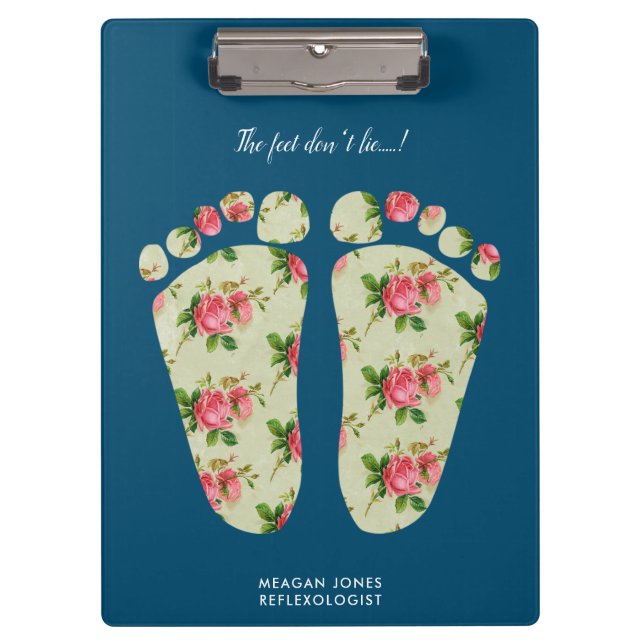 reflexology podiatry feet therapist clipboard (Front)