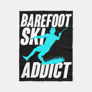 Refoot Ski Addict Humourous Refooter Water Sport Fleece Blanket