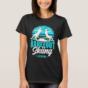 Refoot Skiing Legend Retro Style Water Sport Skier T-Shirt