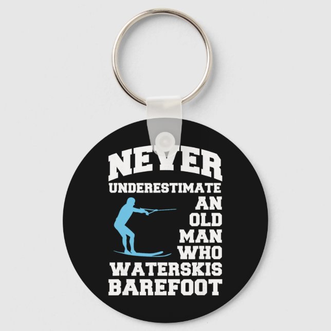 Refoot Water Skiing Water Ski Water Skier  Key Ring (Front)
