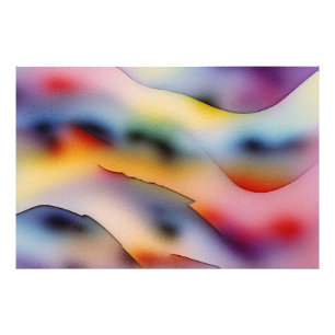 "Refracted Waves" Contemporary Abstract Art Photo Print