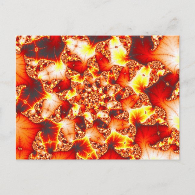 Refractive Heat - Fractal Postcard (Front)