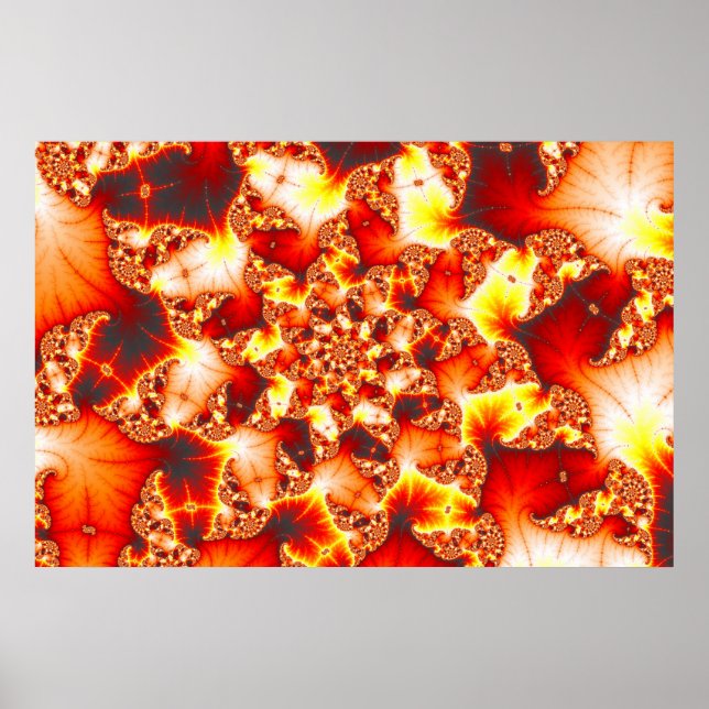 Refractive Heat - Fractal Poster (Front)