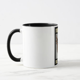 Refreshing and cool and colourful birds flying mug